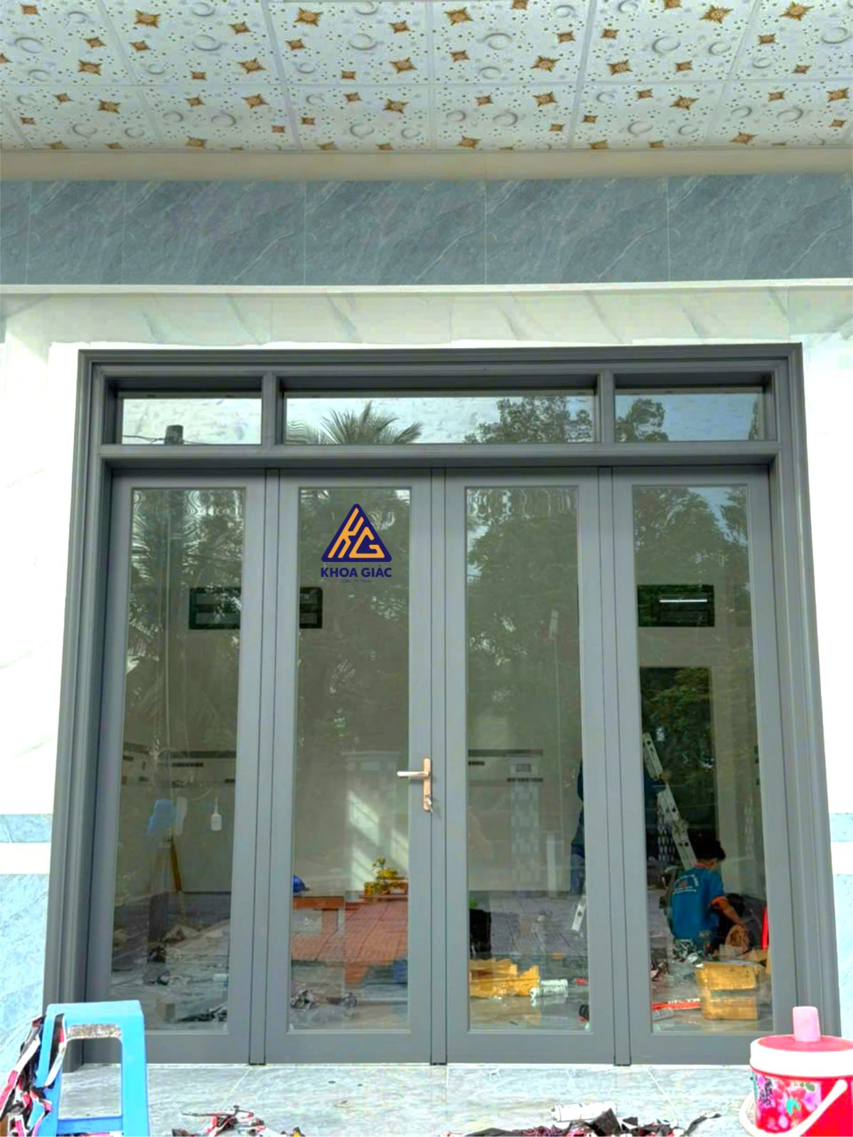 Công trình cửa nhôm kính do Khoa Giác thi công tại Cần Thơ