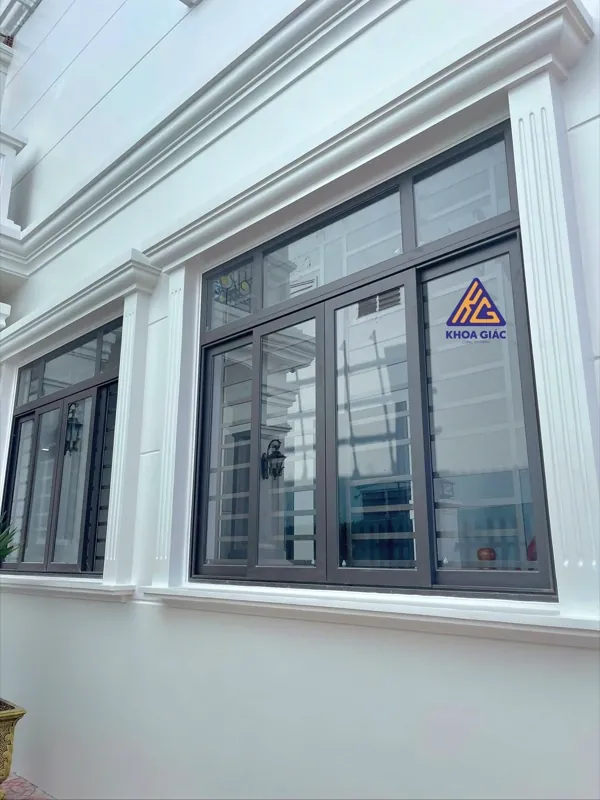 Cửa sổ 4 cánh lùa — thi công tại Cần Thơ, Nhôm Kính Khoa Giác