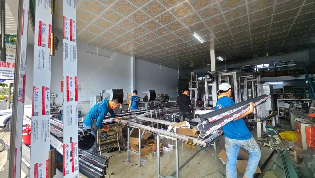 Xưởng nhôm kính Khoa Giác — gia công nhôm Xingfa tại Cần Thơ
